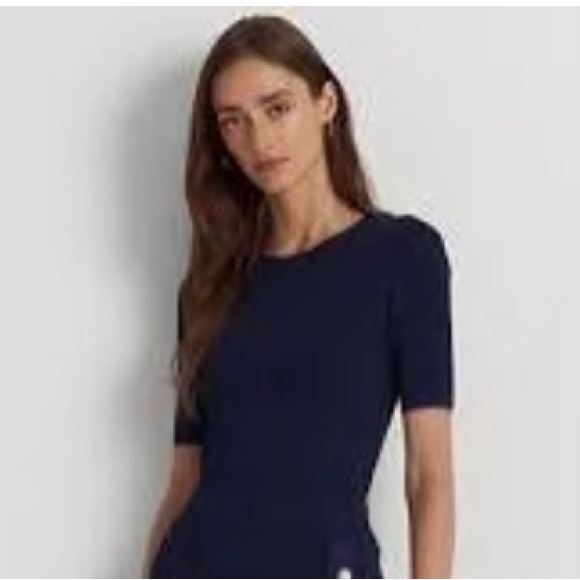 Banana Republic women blouse size S color Navy Blue - Picture 5 of 9